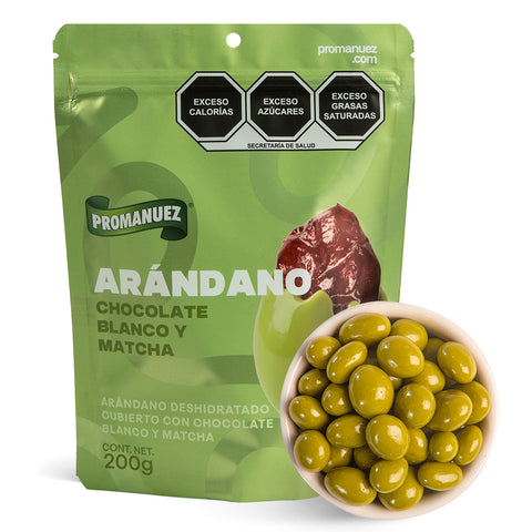 Arándano con Chocolate Blanco y Matcha