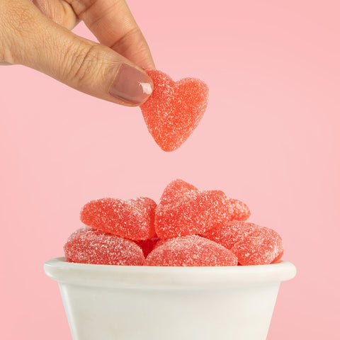 Heart-shaped erasers