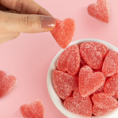Heart-shaped erasers