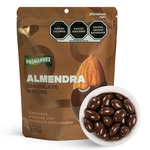 Almendra con Chocolate Oscuro