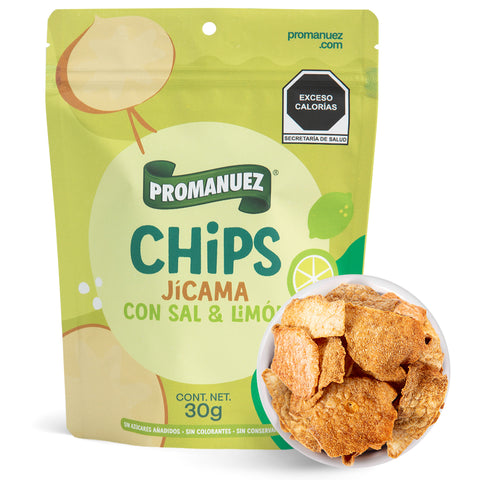 Chips Jícama con Sal y Limón