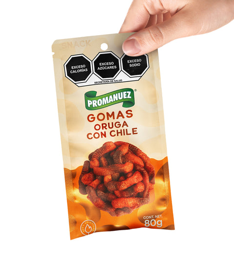 Gomitas Oruga con Chile