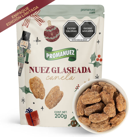 Nuez Glaseada Canela Navideña