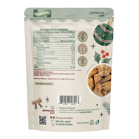 Nuez Glaseada Canela Navideña