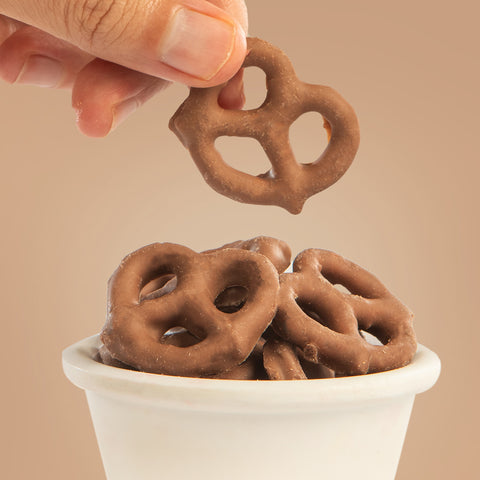 Pretzel con chocolate