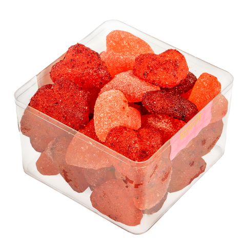 Cubo Gomitas Corazón Mix